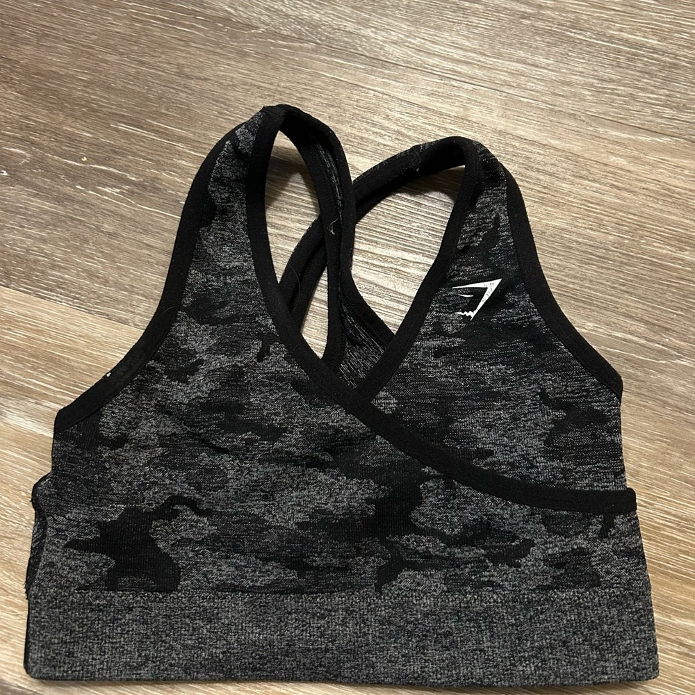 Camo Black Sports Bra